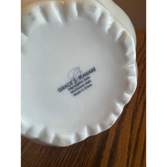 Grace’s Teaware Raised Rose Victorian Tall Coffee or Tea pot 48oz - Picture 6 of 7